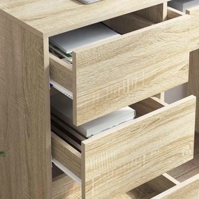 vidaXL Γραφείο Δρύς Sonoma Επεξεργασμένο Ξύλο 90 x 37.5 x 75 εκ