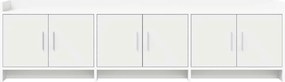 vidaXL Ντουλάπι TV 168 x 33 x 47 εκ. Λευκό Επεξεργασμένο Ξύλο