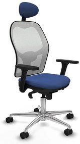 Καρέκλα γραφείου με κεφαλάρι Piqueras y Crespo 3D086N1 Ναυτικό Μπλε