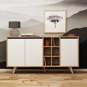 Κονσόλα Δρυς / Λευκό PICUN 140x40x86