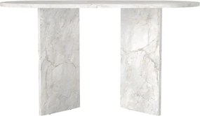 Τραπέζι Cortado Megapap χρώμα λευκό εφέ μαρμάρου 138x80x75εκ.