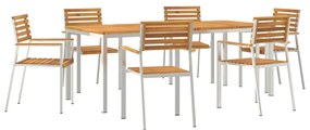 vidaXL Σέτ φαγητού για κήπο 7 pcs