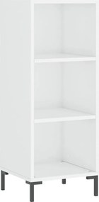 vidaXL Ντουλάπι Γυαλιστερό Λευκό 34,5 x 32,5 x 90 εκ. Επεξεργ. Ξύλο
