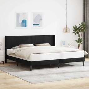 vidaXL Σκελετός Κρεβατιού Μαύρο 200 x 200 cm Βελούδο