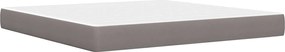 vidaXL Σκελετός Κρεβατιού Taupe 200 x 200 cm Πολυεστέρας