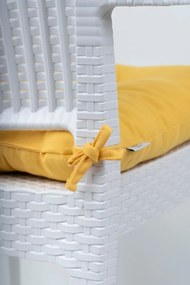 Stewehome Μαξιλάρι καρέκλας με ειδικό ράψιμο και κορδόνια 45x45 cm