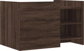 vidaXL Τραπεζάκι Σαλονιού Καφέ Δρυς 80x50x50 εκ. από Επεξεργ. Ξύλο