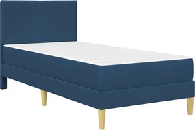 vidaXL Σκελετός Κρεβατιού Μπλε 90 x 200 cm Πολυεστέρας