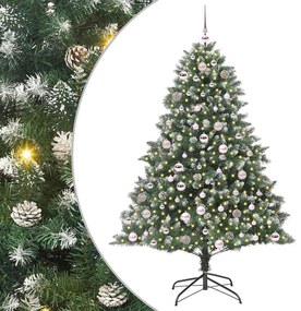 vidaXL Τεχνητό Χριστουγεννιάτικο Δέντρο με 300 LED Πράσινο 180 cm
