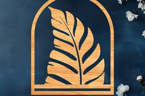 Σετ των 2 Intra απο ξύλο plywood 3mm-4mm πάχος – Tropical Macrame Holder Cut Laser Δίασταση 20x20 cm INTRAFABR-122193327