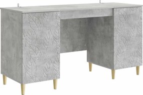 vidaXL Γραφείο Γκρι Σκυροδέματος 142,5 x 50 x 75 εκ.