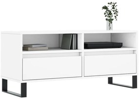 vidaXL Έπιπλο Τηλεόρασης Λευκό 100x34,5x44,5 εκ. Επεξεργασμένο Ξύλο