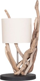 ΕΠΙΤΡΑΠΕΖΙΟ ΦΩΤΙΣΤΙΚΟ BRAMBLE HM4873 DRIFTWOOD &amp; ΛΕΥΚΟ ΚΑΠΕΛΟ Φ28x65Υεκ.