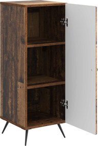 vidaXL Πλαϊνό γραφείο Παλαιωμένο ξύλο 33 x 34,5 x 90 εκ