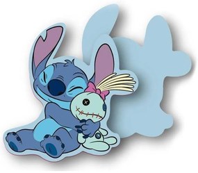 Μαξιλάρι Διακοσμητικό Παιδικό 3D (Με Γέμιση) Disney Home Stitch 384 15cm Sky Blue DimCol 15cm Velboa