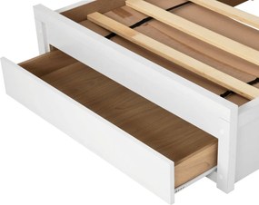 ΚΡΕΒΑΤΙ MELANY HM346.05 ΜΕ 1 ΣΥΡΤΑΡΙ ΛΕΥΚΟ ΓΙΑ ΣΤΡΩΜΑ 90Χ190 εκ.