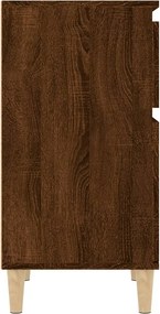 vidaXL Κομοδίνα 2 τεμ. Καφέ Δρυς 40x35x70 εκ.