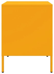 vidaXL Κομοδίνα 2 τεμ. Μουσταρδί 36x39x50,5 εκ. από Χάλυβα