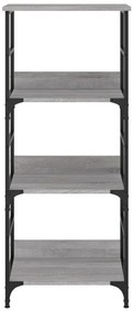 vidaXL Βιβλιοθήκη Γκρι Sonoma 50x33x117,5 εκ. Επεξεργασμένο Ξύλο