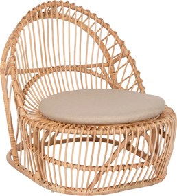 ΠΟΛΥΘΡΟΝΑ ENTROPY HM9840.01 RATTAN ΦΥΣΙΚΟ ΜΕ ΕΚΡΟΥ ΜΑΞΙΛΑΡΙ 80x97x85Υεκ.