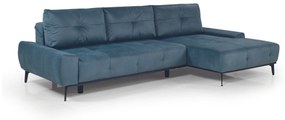 Γωνιακός Καναπές - Κρεβάτι Amelia πετρολ 280x170x86cm - Δεξιά Γωνία - TED4896