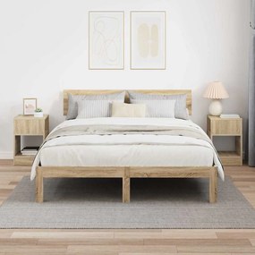 vidaXL End Table 2 pcs Δρύς Sonoma 30,5 x 30 x 45 εκ