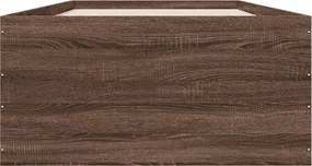 vidaXL Πλαίσιο Κρεβατιού Καφέ Δρυς 75x190 εκ. Επεξεργασμένο Ξύλο