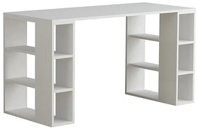 Γραφείο εργασίας Colmar Megapap χρώμα λευκό 140x60x75εκ