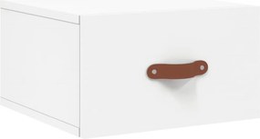 vidaXL Κομοδίνα Επιτοίχια 2 τεμ. Λευκά 35x35x20 εκ.