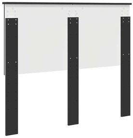vidaXL Κεφαλάρι με κεφαλάρι Μαύρη Οξυά 135 cm Επεξεργασμένο ξύλο