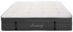 Στρώμα Luxury pakoworld pocket spring+gel memory foam+latex διπλής όψης aloe vera 34-36cm 160x200εκ