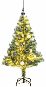 vidaXL Χριστουγεν. Δέντρο Τεχνητό με 150 LED/Χιόνι/ Μπάλες 120 εκ.