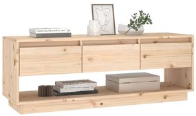vidaXL Έπιπλο Τηλεόρασης 110,5 x 34 x 40 εκ. από Μασίφ Ξύλο Πεύκου