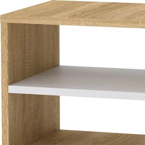 Κομοδίνο Mason pakoworld sonoma-λευκό 40x32x40εκ