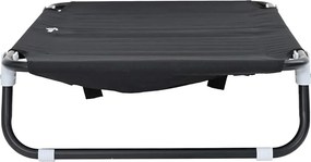 vidaXL Κρεβάτι Σκύλου 90 x 55 x 18 εκ. Ατσάλι Μαύρο