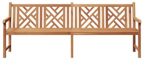 vidaXL Παγκάκι κήπου Καφέ 228 x 60 x 90 εκ Μασίφ ξύλο teak