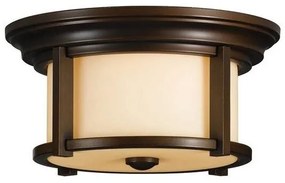 Πλαφονιέρα Φωτιστικό Οροφής 2xE27 IP44 Merrill Elstead Lighting-FE-MERRILL-F-Μπρονζέ FE-MERRILL-F