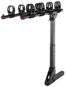 VEVOR Hitch Mount Bike Rack, 4-Bike Carrier Rack, 150 LBS Capacity Bike Rack Hitch for 2-inch Receiver, Titling and Folding Bike Carrier with No-Wobble U Bolt and Strap, for Car, SUV, Truck, RV, Rectangular interface