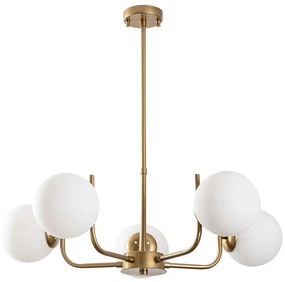 Φωτιστικό Οροφής Antler 521SHN3500 Φ69x70cm 5xE14 40W Gold Opviq