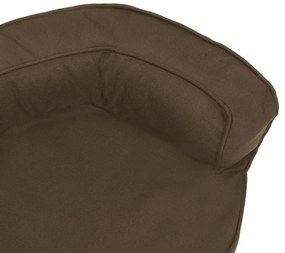 vidaXL Εργονομικό Στρώμα για Σκύλους Καφέ 60 x 42 εκ. Όψη Λινού