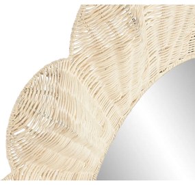 Τοίχο καθρέφτη Home ESPRIT Φυσικό Boho 91 x 6 x 91 cm