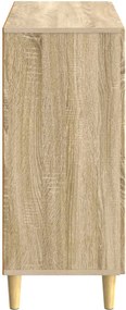 vidaXL Πλαϊνό γραφείο Sonoma Δρυς 89 x 34,5 x 80 εκ Επεξεργασμένο Ξύλο