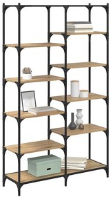 vidaXL Ράφι Βιβλίων artisan δρυς 100 x 32 x 170 εκ Επεξεργασμένο ξύλο