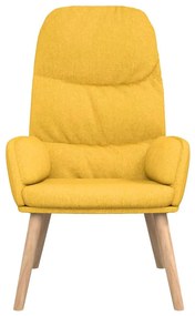 Πολυθρόνα Relax Κίτρινο Μουσταρδί Υφασμάτινη - Κίτρινο