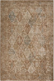 Χαλί Naf Naf Vittoria 184A Tile Brown-Beige-Petrol Βιοκαρπέτ 160X230cm