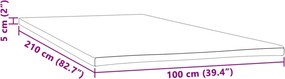 vidaXL Ανώστρωμα 100x210x5 εκ.