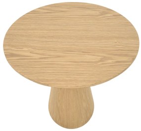 Tραπέζι Donda pakoworld mdf sonoma Φ100x76εκ