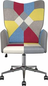 vidaXL Πολυθρόνα Relax Σχέδιο Patchwork Υφασμάτινη