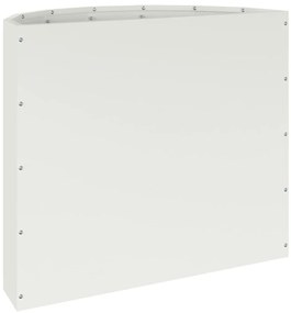 vidaXL Γλάστρα Λευκό 60 x 30 x 50 εκ. Ατσάλι