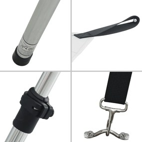 vidaXL Επέκταση Σκιάστρου Σχήμα Τ Λευκή 174x205x(115-194) εκ.